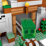 with 13 MINI Figures Building Blocks Bricks The Mountain Cave My World Educational Toys Christmas Birthday Gifts