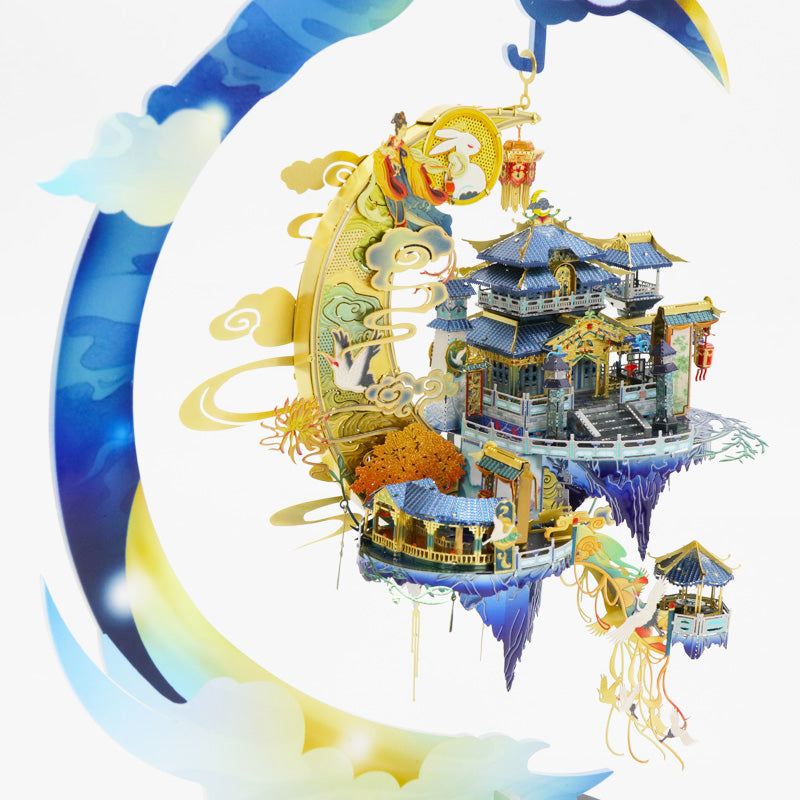 3D All Metal Three-dimensional Puzzle Moon Palace High-quality DIY Hand-assembled Model Educational Toys Gift For Adult Children