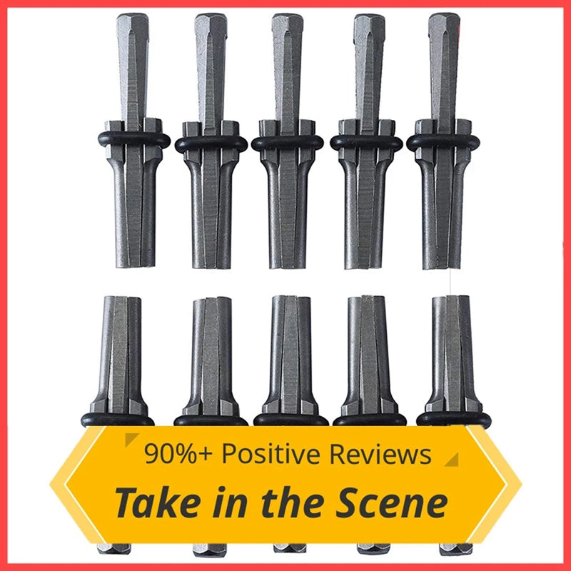 10 Pcs 9/16Inch Plug Wedges Feather Shims Concrete Rock Stone Splitter Hand Tools Suitable for Splitting the Hard Stone