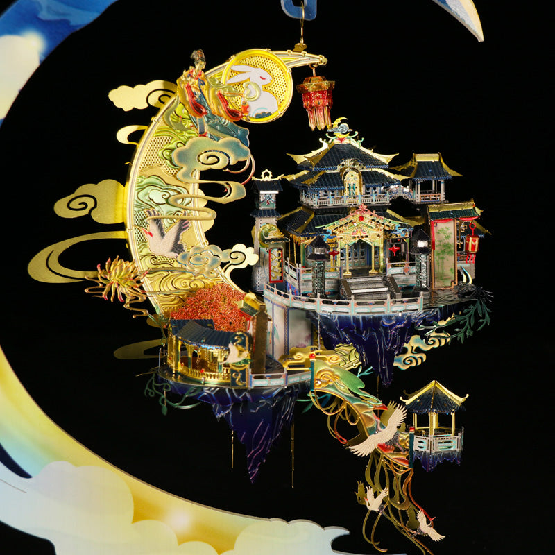 3D All Metal Three-dimensional Puzzle Moon Palace High-quality DIY Hand-assembled Model Educational Toys Gift For Adult Children