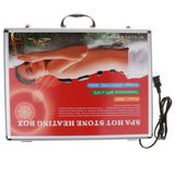 Portable Massage Stone Heater Case Heating Box Electric Spa Hot Stones Massage Stones Warmer Set Tool Relieve Stress Back Pain