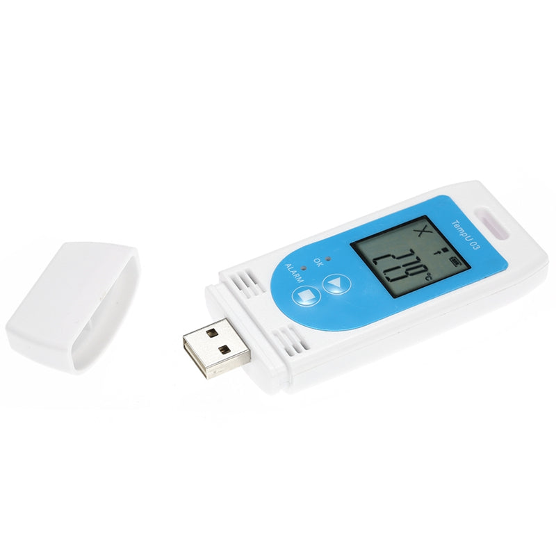 USB Temperature Humidity Data Logger Reusable RH TEMP Data Logger Recorder Humiture Recording Meter with 12,000 Record Capacity