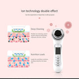 3MHz Ultrasound Face Massager Ion LED Photon Therapy Skin Rejuvenation Facial Lifting Anti-aging Acne Remover Beauty Care Tool