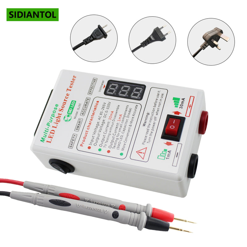 0-330V LED Bead Lamp Strip TV Backlight Tester High and Low Current Switching No Need Disassemble LED LCD Screen Lights Repair