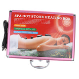 Portable Massage Stone Heater Case Heating Box Electric Spa Hot Stones Massage Stones Warmer Set Tool Relieve Stress Back Pain
