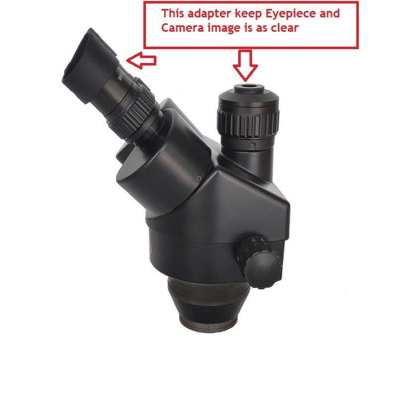 0.5 Adapter 3.5X-90X Double Arm Simul Focal Trinocular Stereo Microscope 38MP HDM-Compatible USB Camera Phone PCB Jewelry Tools