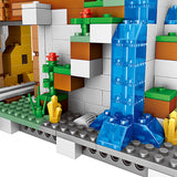 with 13 MINI Figures Building Blocks Bricks The Mountain Cave My World Educational Toys Christmas Birthday Gifts