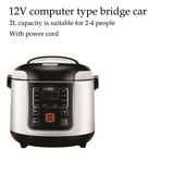 12V 24V Mini Rice Cooker Car Truck Soup Porridge Cooking Machine Food Steamer Electric Heating Lunch Box Meal Heater Warmer 1PCS