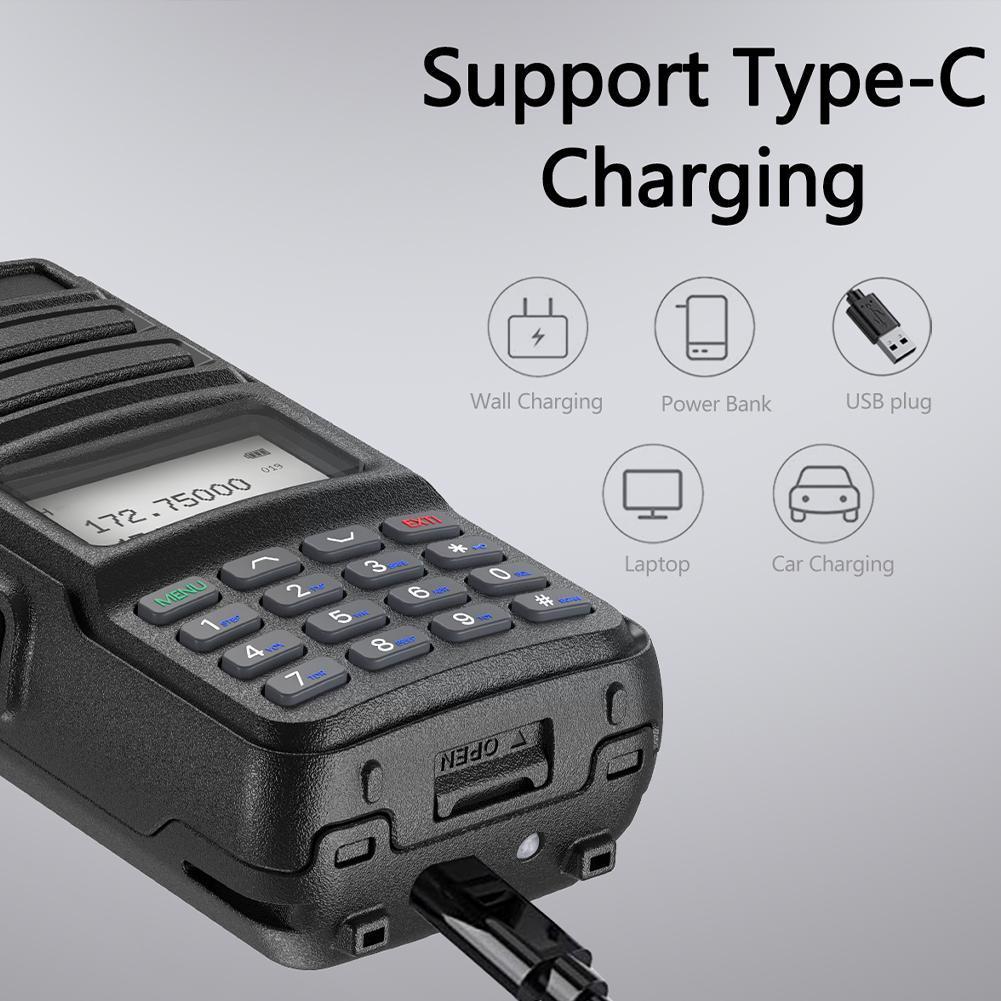 -f5 Scanner Frequency Walkie-talkie Automatic Wireless Copy 136-174mhz/400-520mhz Support Radio Chging Frequency Usb A7q0