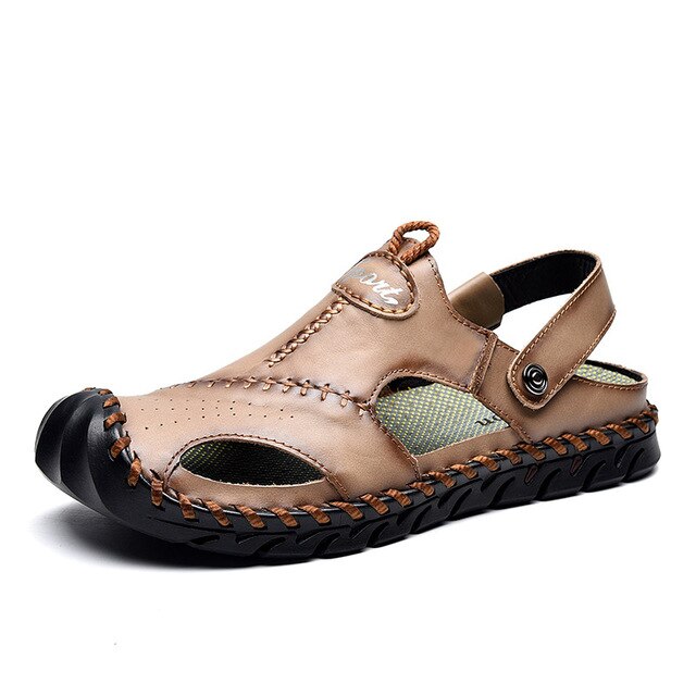 Sandals Summer Non-slip Rubber Beach Casual Shoes Outdoor Comfortable Male Flats Soft Slippers
