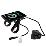 Electric Bike Display Panel USB Output Interface LCD IP65 Waterproof 3.5in Electric Bike Display for 22.2mm Handlebars