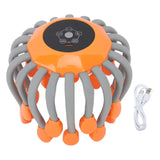 Electronic Head Adjustable Silicone Intelligent Musical Sound Red Ray Decompression Claw Scalp Vibration Massager