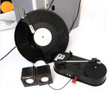 Mini Vinyl Record Player Gramophone Direct Rotation U Disk MP3 Dual Speed 33