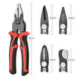 5 in 1 Multifunctional Pliers Crimpimng Wire Cutter Stripper Combination Plier Set Tool Kit Repair Tools