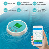 6 in1 Quality Detector PH EC TDS ORP CL Temperature Calibration Chlorine Water Tester APP Online Monitor for Swimming Pool