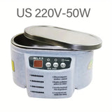 30/50W Dual Frequency Vibration Digital Ultrasonic Cleaner for Jewelry, Parts, Glasses, Circuit Board, Watch.