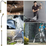4000 Psi Telescng High Wand Set Commercial Grade Pressure Washer For Gutter/Roof Drainage/Walls Cleaning