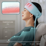Airbag Leather Massage Headache Relief - Electric Air Pressure Massager with Heating. Head Strap for Muscle Relax and Kneading.