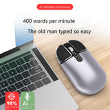 Bluetooth-compatible 2.4g Dual Mode Wireless Ai Voice Control Mouse Rechargeble