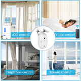 Smart Curtain Robot, Intelligent 3-in-1 Control App/Remote/voice control（Alexa Google Siri） For Roman Rod Track