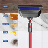 Electric Head for Dyson V7 V8 V10 V11 V15 Vacuum Cleaner, Mop Attachment with LED Headlights Water Reservoir
