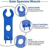 8PCS Solar Connector Tool Wrenches, Solar Panel Connector Assembly Tool For MC4 Connectors, Plastic Solar Wrench Spanner