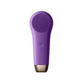 Multifunctional LED Red Blue Light Heat Cold Waterproof Electric Facial Cleansing Brush Portable Silicone Electric Face Scrubber