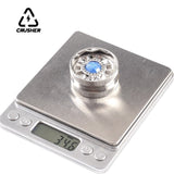 40mm 2 Layers Tobacco Grinder Gem Design Zinc Alloy Dry Herb Spice Herbal Crusher Portable Grinders for Smoking Accessories