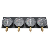 Carb Balancer Gauge High Flow Accuracy Motorcycle Carb Synchronizer Tool Vacuum  with 4 Rubber Hoses for 4 Cylinder Motorbike