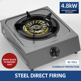 Household Stainless Steel Energy-Saving Gas Single Stove - Desktop for Kitchen Cooking
