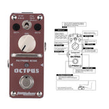 Aroma Pitch Shift Mini Electric Guitar Accessories Footswitch Pedal Analog Detune Guitar Processor Multi Effect Synthesizer