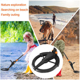 Metal Underground Depth Search Finder - Gold Detector Treasure Detecting Pinpointer with Waterproof Coil