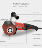 Portable Small Wire Drawing hine Electric Angle Grinder Polisher for Metal Steel Wood Polishing