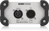 KlarkTeknik DS 20 Passive 1-In/2-Out Signal Splitter Ultra-low noise and ultra-linear system for highest signal integrity