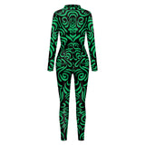 Women's Geometric Digital Printing Jumpsuit