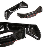 Carbon Fiber Black Car Seat Backrest Cover Trim Stickers for Toyota Supra GR A90 A91 5 2019-2022