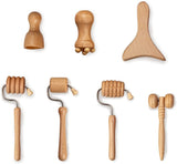 Wholesale Facial Mini Wood Therapy Massager Professional Body Sculpting Tool Wooden Muscle Personal Face Massage Roller