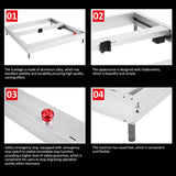 Cutting Aluminium 400mm*400mm Area Aluminum Alloy Laser Engraving hine
