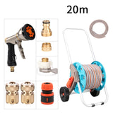 Watering Hose Sprinkler High Pressure Wash Garden Storage Car Frame Water Gun Tool Set