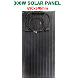 600W/300W Solar Panel Kit - 18V Flexible Monocrystalline Solar Cell Battery Charger for Outdoor, Phone, Camping, Yacht, Car, RV, Boat