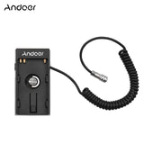 Camera DV Battery Power Supply Mount Plate Adapter with 1/4 Inch Screw for Blackmagic Cinema Pocket BMPCC 4K Cameras
