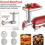 1 Set Meat Grinder Attachment For All KitchenAid Stand Mixer Meat Grinder Kit