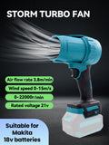 Jet Portable Violent Turbo For 18VBatteryWireless Handheld Fan forCleaning Hair Dry Electric Air Blower Jetdry