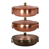 Traditional Copper Chafing Dish - Thick For Ramen & Soup