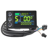 S866 LCD Screen Meter Display SM for Electric Bicycle 24V 36V 48V High Temperature Resistant Wiring with Defined Colors