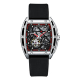 2022 GUANQIN Luxury Fashion Sapphire Mechanical Automatic Watch Men's Watch Stainless Steel Hollow Tourbillon Men's Accessories