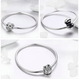 Fashion Lady Cute Owl Sterling Silver Bracelet