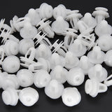 50pcs Auto Bumper Fender 8mm Hole Car Fixed Rivet Retainer Plastic Rivets Fastener Push Clips
