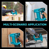 Cordless F32 Nail Electric Furniture Carpentry Tacker Stapler Woodworking Staple Gun For 18V Battery (No Battery)