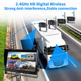 10.1" car reversing aid AHD Wireless Truck DVR Night Vision Reverse Backup Recorder Wifi Camera For Bus Car display
